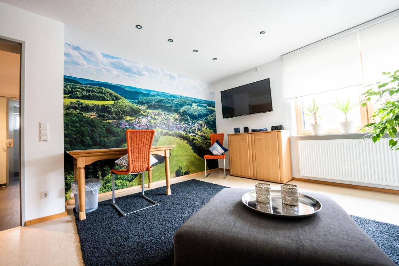Laendliche 2-Zimmer Wohnung Bad Ditzenbach Kültér fotó