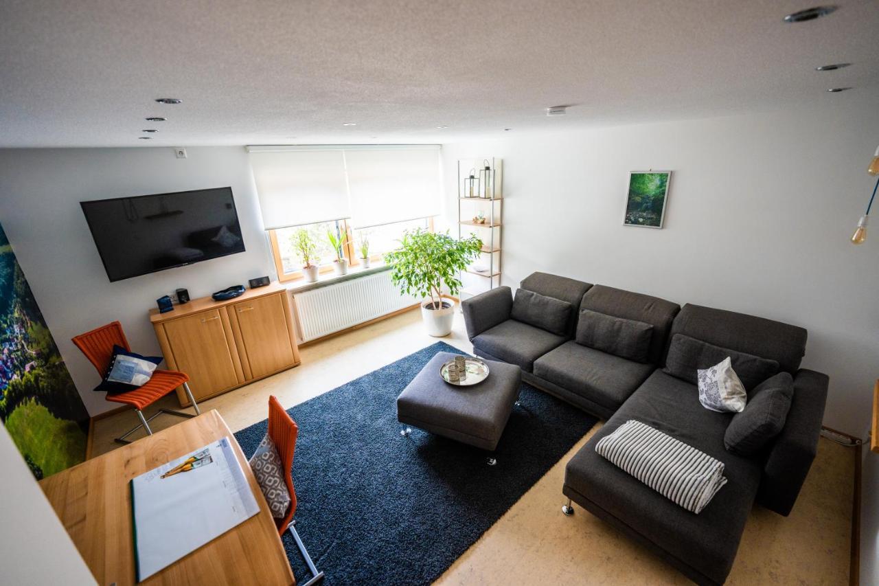 Laendliche 2-Zimmer Wohnung Bad Ditzenbach Kültér fotó