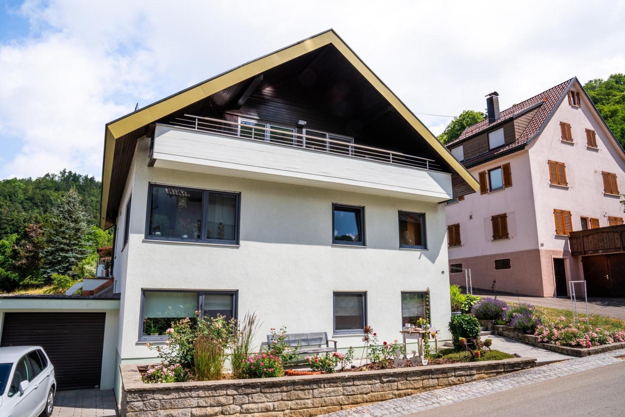 Laendliche 2-Zimmer Wohnung Bad Ditzenbach Kültér fotó